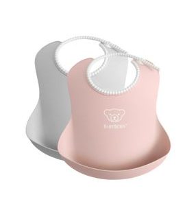 BABYBJORN BABY BRYNDÁKY 2KS PUDROVĚ RŮŽOVÝ/ŠEDÝ BABYBJORN - BRYNDÁKY - KRMENÍ