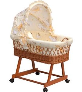 SCARLETT PROUTĚNÝ KOŠÍK NA MIMINKO S BOUDIČKOU MRÁČEK BÉŽOVÁ - KOŠÍKY A KOLÉBKY - SPINKÁNÍ