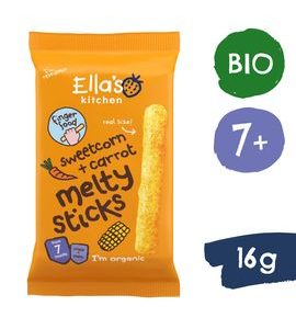 ELLA'S KITCHEN BIO KŘUPAVÉ TYČKY S KUKUŘICÍ A MRKVÍ (16 G) - TYČINKY/SUŠENKY - KRMENÍ