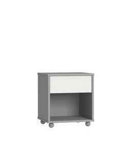 FAKTUM ALDA SILK GREY NOČNÍ STOLEK - STOLKY A ŽIDLIČKY - SPINKÁNÍ