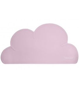 KINDSGUT SILIKONOVÁ PODLOŽKA OBLÁČEK SVĚTLE RŮŽOVÁ - MISKY, TALÍŘKY A PODLOŽKY - KRMENÍ