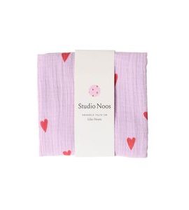 STUDIO NOOS SWADDLE ZAVINOVAČKA PRINT MEDIUM PURPLE HEARTS - ZAVINOVACÍ PLENY / OSUŠKY VELKÉ - PŘEBALOVÁNÍ