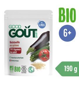 GOOD GOUT BIO RATATOUILLE S QUINOOU 190 G - MASO/ZELENINA - KRMENÍ