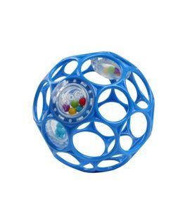 OBALL HRAČKA OBALL RATTLE 10 CM BLUE 0M+AQUAINT 100% EKOLOGICKÁ ČISTICÍ VODA 50 ML - CHRASTÍTKA - PRO DĚTI