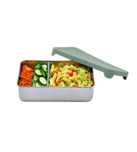 MELII NEREZOVÝ BENTO BOX 740 ML SE SILIKONOVÝM VÍKEM - ZELENÝ - USKLADNĚNÍ JÍDLA - KRMENÍ