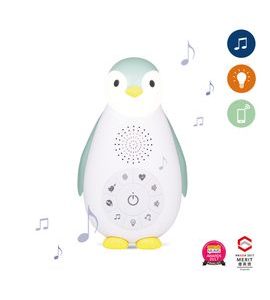 ZAZU TUČŇÁK ZOE MODRÝ MUSICBOX S BEZDRÁTOVÝM REPRODUKTOREM - USÍNÁČCI ŠUMÍCÍ / S TLUKOTEM - PRO DĚTI