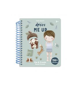 LITTLE DUTCH KNIHA OBLÉKACÍ SE SAMOLEPKAMI FOREST FRIENDS - KNÍŽKY PRO NEJMENŠÍ - PRO DĚTI