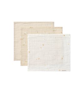 LITTLE DUTCH UBROUSKY MUŠELÍNOVÉ 3 KS HUSA NEWBORN NATURALS - LÁTKOVÉ UBROUSKY - PŘEBALOVÁNÍ
