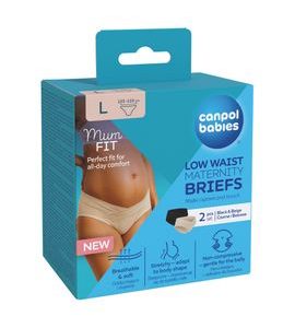 CANPOL BABIES TĚHOTENSKÉ KALHOTKY S NÍZKÝM PASEM MUMFIT L 2KS - TĚHOTENSKÉ SPODNÍ PRÁDLO - PRO MAMINKY