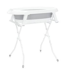 FILLIKID SKLÁDACÍ DĚTSKÁ VANIČKA GREY-WHITE + STOJAN NA VANIČKU - VANIČKY PLASTOVÉ - KOUPÁNÍ A ZDRAVÍ