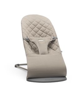 BABYBJORN LEHÁTKO BABYBJORN BOUNCER BLISS SAND GREY WOVEN TM.ŠEDÁ KONSTRUKCE - LEHÁTKA A HOUPADLA - SPINKÁNÍ