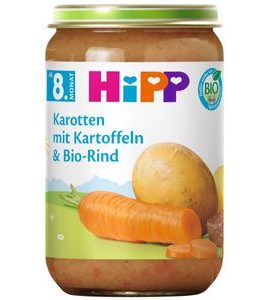 HIPP BIO MRKEV BRAMBORY A HOVĚZÍ MASO - MASO/ZELENINA - KRMENÍ