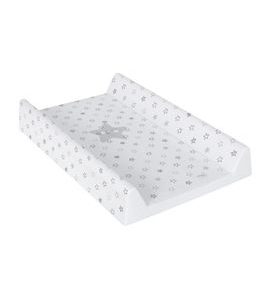 CEBA PODLOŽKA PŘEBALOVACÍ 2-HRANNÁ S PEVNOU DESKOU (50X80) COMFORT HVĚZDY SVĚTLE ŠEDÁ - PŘEBALOVACÍ PODLOŽKY - PŘEBALOVÁNÍ