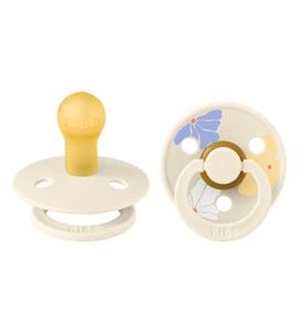 BIBS STUDIO COLOUR MORNING BLOOM DUDLÍKY Z PŘÍRODNÍHO KAUČUKU 2KS VEL. 1 - ŠIDÍTKA A DOPLŇKY - KRMENÍ