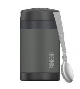 THERMOS DĚTSKÁ TERMOSKA NA JÍDLO S LŽÍCÍ - ČERNÁ - TERMOOBALY A TERMOSKY - KRMENÍ