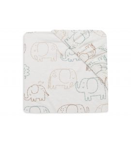 JOLLEIN PROSTĚRADLO NAPÍNACÍ 120X60 CM ELEPHANT TALES - PROSTĚRADLA - SPINKÁNÍ