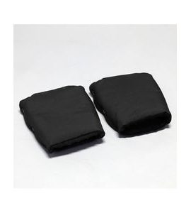 DĚLENÝ RUKÁVNÍK ČERNÁ S ČERNÝM MINKY - RUKÁVNÍKY NA KOČÁREK - KOČÁRKY A PŘÍSLUŠENSTVÍ