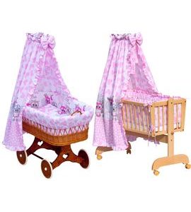 SCARLETT NEBESA NAD PROUTĚNÉ KOŠE A KOLÉBKY KULÍŠEK RŮŽOVÁ - KOŠÍKY A KOLÉBKY - SPINKÁNÍ