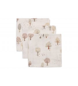 JOLLEIN UBROUSKY MUŠELÍNOVÉ 3 KS 31X31CM TINY PARK - LÁTKOVÉ UBROUSKY - PŘEBALOVÁNÍ