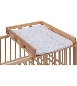 SCARLETT PŘEBALOVACÍ PULT OGY NA POSTÝLKU PŘÍRODNÍ S PŘEBALOVACÍ PODLOŽKOU HVĚZDIČKA BÍLÁ - PŘEBALOVACÍ PULTY - PŘEBALOVÁNÍ