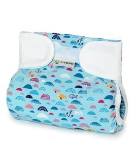 T-TOMI ORTOPEDICKÉ ABDUKČNÍ KALHOTKY - SUCHÝ ZIP BLUE SEA (3-6KG) - PLENKOVÉ KALHOTKY - PŘEBALOVÁNÍ