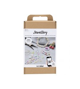 CREATIV COMPANY KREATIVNÍ SADA ŠPERKY Z KORÁLKŮ BAREVNÉ - NAVLÉKÁNÍ - PRO DĚTI