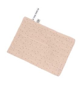 LÄSSIG MUSLIN WASH GLOVE SET 3 PCS DOTS PEACH ROSE - ŽÍNKY A HOUBIČKY - KOUPÁNÍ A ZDRAVÍ