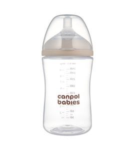 CANPOL BABIES LAHEV ANTIKOLIKOVÁ NATURAL SHAPE 260ML - KOJENECKÉ LAHVE - KRMENÍ