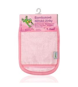 T-TOMI KOUPACÍ ŽÍNKY - RUKAVICE PINK - WHITE ST - ŽÍNKY A HOUBIČKY - KOUPÁNÍ A ZDRAVÍ