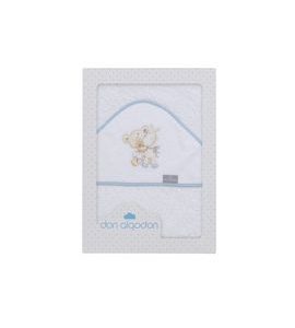 INTERBABY OSUŠKA FROTÉ MEDVÍDEK MARCO - BÍLO-RŮŽOVÁ - OSUŠKY A DĚTSKÉ ŽUPANY - KOUPÁNÍ A ZDRAVÍ