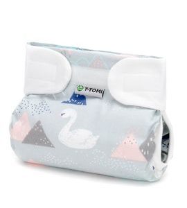 T-TOMI ORTOPEDICKÉ ABDUKČNÍ KALHOTKY PLUS - SUCHÝ ZIP SWAN (5-9KG) - PLENKOVÉ KALHOTKY - PŘEBALOVÁNÍ