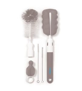 BABYONO KARTÁČEK NA ČIŠTĚNÍ S VYMĚNITELNOU RUKOJETÍ MODRÝ - KARTÁČE NA LAHVE - KRMENÍ