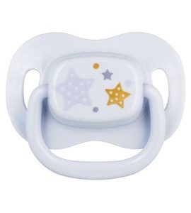 CANPOL BABIES DUDLÍK SILIKONOVÝ SYMETRICKÝ NEWBORN BABY 6-18M MODRÝ - ŠIDÍTKA A DOPLŇKY - KRMENÍ