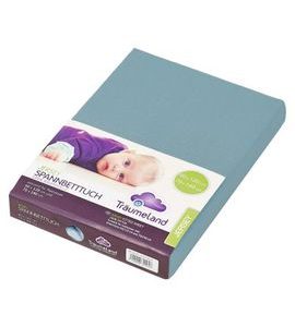 TRÄUMELAND PROSTĚRADLO JERSEY UNI OZEANBLAU - PROSTĚRADLA - SPINKÁNÍ