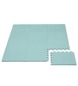 RIALTO BABY HRACÍ PODLOŽKA PUZZLE S OKRAJEM LIGHT GREEN 92X122 CM - HRACÍ PODLOŽKY NA ZEM - SPINKÁNÍ