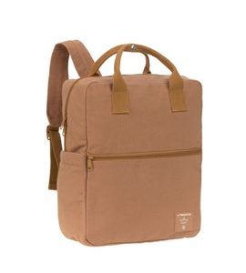 LÄSSIG GREEN LABEL LITTLE ONE & ME SQUARE BACKPACK BIG GOTS CARAMEL - BATOHY A TAŠKY - PRO DĚTI