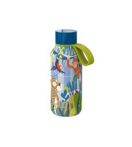 QUOKKA NEREZOVÁ TERMOLÁHEV SOLID KIDS S POUTKEM JUNGLE 330 ML - TERMOOBALY A TERMOSKY - KRMENÍ