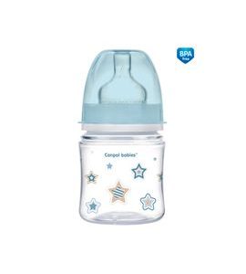 CANPOL BABIES LÁHEV SE ŠIROKÝM HRDLEM NEWBORN BABY 120ML MODRÁ - KOJENECKÉ LAHVE - KRMENÍ