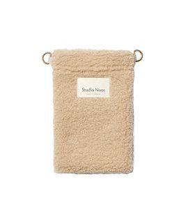 STUDIO NOOS TEDDY PHONE BAG TAŠTIČKA NA TELEFON ECRU - ORGANIZÉRY A KOŠÍKY - KOČÁRKY A PŘÍSLUŠENSTVÍ