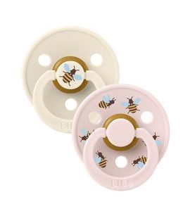 BIBS STUDIO COLOUR BUMBLEBEE DUDLÍKY Z PŘÍRODNÍHO KAUČUKU 2KS – VELIKOST 2 - ŠIDÍTKA A DOPLŇKY - KRMENÍ