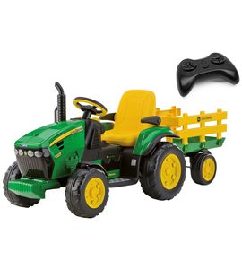 PEG PEREGO ELEKTRICKÝ TRAKTOR S DÁLKOVÝM OVLÁDÁNÍM - ELEKTRICKÁ VOZÍTKA - PRO DĚTI