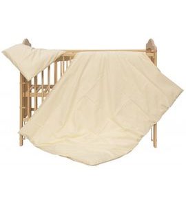 SCARLETT DĚTSKÉ POVLEČENÍ 2-DÍLNÉ BLANKA BÉŽOVÉ 100X135CM - POVLEČENÍ DO POSTÝLKY - SPINKÁNÍ