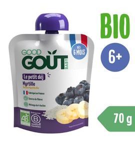 GOOD GOUT BIO BORŮVKOVÁ SNÍDANĚ 70 G - KAPSIČKY - KRMENÍ