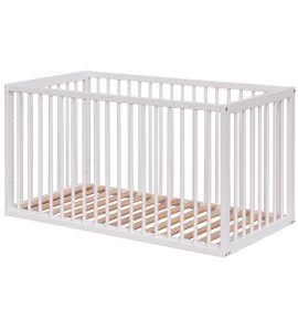 SCARLETT DĚTSKÁ POSTÝLKA KOMBI S VYNDAVACÍMI PŘÍČKAMI BUK BÍLÁ 120X60CM - DŘEVĚNÉ POSTÝLKY - SPINKÁNÍ