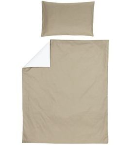 MEYCO POVLEČENÍ 100X135 CM - OFF WHITE / TAUPE - POVLEČENÍ DO POSTÝLKY - SPINKÁNÍ