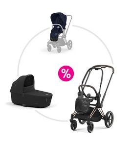 CYBEX PRIAM 4.0 SET PODVOZEK ROSEGOLD + SPORTOVNÍ SEZENÍ + KORBA 2025 - DVOJKOMBINACE - KOČÁRKY A PŘÍSLUŠENSTVÍ