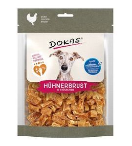 DOKAS KUŘECÍ PRSA KOUSKY ANIMAL WELFARE 170 G - SUŠENÉ PAMLSKY PRO PSY - CHOVATELSKÉ POTŘEBY MALVÍKZOO