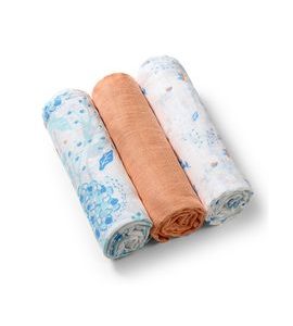 BABYONO PLENY MUŠELÍNOVÉ SUPER SOFT 3 KS - BÉŽOVÁ - LÁTKOVÉ PLENY ALL IN ONE - PŘEBALOVÁNÍ