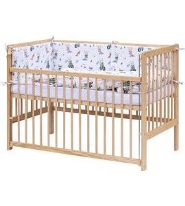 SCARLETT DĚTSKÁ POSTÝLKA S KOMPLETNÍ VÝBAVOU SCARLETT 120 X 60 CM - PEKO - DŘEVĚNÉ POSTÝLKY - SPINKÁNÍ