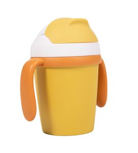 BO JUNGLE HRNÍČEK SE SLÁMKOU CPLA OCHRE - DĚTSKÉ HRNEČKY - KRMENÍ